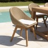 KALLY Set no. 7 Recycled Teak & Rattan Garden Furniture Set