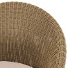 KALLY Set no. 8 Recycled Teak & Rattan Garden Furniture Set for 8/10 People