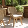 KALLY - Set no. 11 Recycled Teak & Rattan Garden Furniture Set
