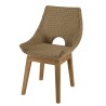 Ensemble table teck et chaises rotin - KALLY Lot n°19