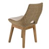 Ensemble table teck et chaises rotin - KALLY Lot n°19