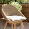 Lot n°20 Salon de jardin KALLY en teck recyclé et rotin synthétique