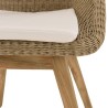 Lot n°20 Salon de jardin KALLY en teck recyclé et rotin synthétique