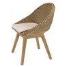 Lot n°20 Salon de jardin KALLY en teck recyclé et rotin synthétique