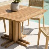 KALLY Set no. 25 Recycled Teak & Rattan Garden Furniture Set for 4 People