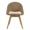 KALLY Set no. 27 Recycled Teak & Rattan Garden Furniture Set for 4 People