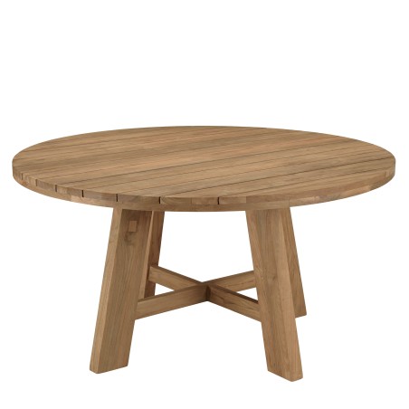 KALLY Set no. 27 Recycled Teak & Rattan Garden Furniture Set for 4 People