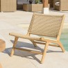Lot de 2 fauteuils lounge de jardin VALERIA