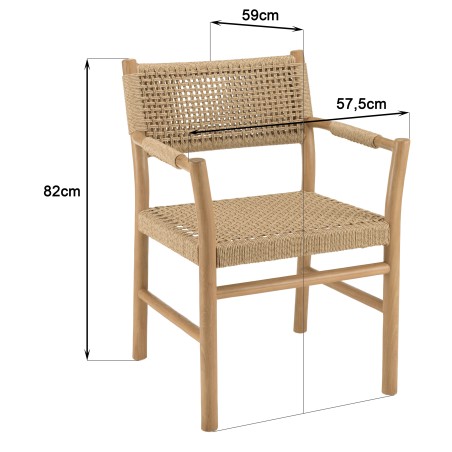 VALERIA - Set no. 9 Recycled Teak Garden Furniture Set with Synthetic Rattan
