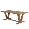 Salon de jardin VALERIA - Lot n°14 en teck recyclé et rotin synthétique