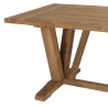 Salon de jardin VALERIA - Lot n°14 en teck recyclé et rotin synthétique