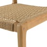 VALERIA - Set Recycled teak garden furniture set with synthetic rattan for 6 people.