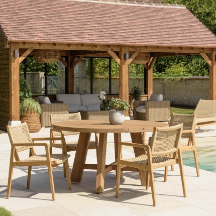 VALERIA - Set no. 29 Recycled Teak and Synthetic Rattan Garden Furniture Set