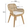 VALERIA - Set no. 32 Recycled Teak and Synthetic Rattan Garden Furniture Set