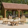 VALERIA - Set no. 34 Recycled Teak Garden Furniture Set for 2 People