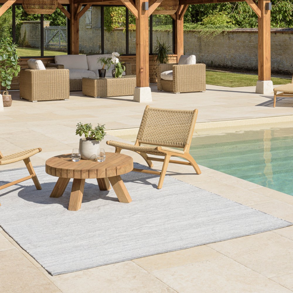 Quentin Rectangular Outdoor Rug 160x230cm Grey/White Quentin Rectangular Outdoor Rug 160x230cm Grey/White