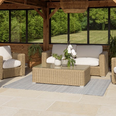Tapis d'extérieur QUENTIN 200x290cm gris/blanc