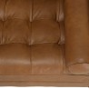 PIERRE 3-Seater Sofa in Caramel-Colored Leather