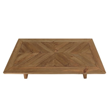 Table basse rectangulaire SANDY en pin recyclé