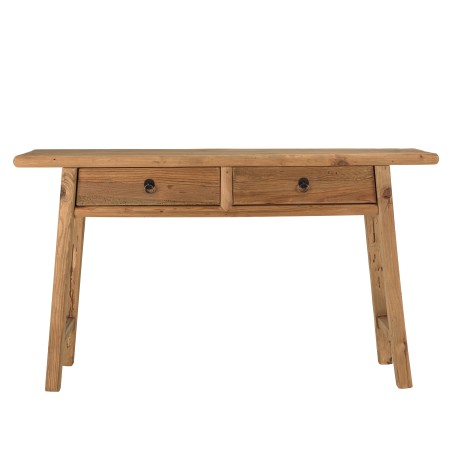 SANDY - Recycled Pine Console Table with 2 Drawers