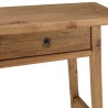 Console SANDY - Bois pin recyclé 2 tiroirs