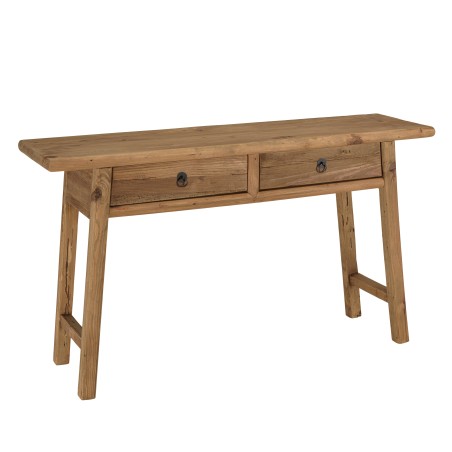 SANDY - Recycled Pine Console Table with 2 Drawers