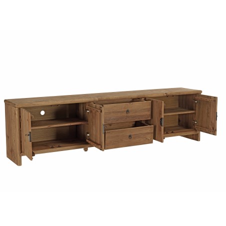 SANDY TV Stand - Recycled Pine Wood - 240cm Length