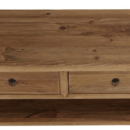 Meuble TV SANDY 4 tiroirs 1 niche 200cm bois pin recyclé