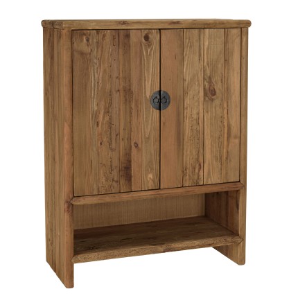 SANDY - Recycled Pine Wood Sideboard with 2 Doors and 1 Niche