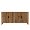 Buffet en pin recyclé SANDY - Meuble de rangement 4 portes