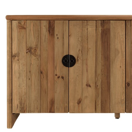 SANDY - Sideboard with 4 Doors Recycled Pine Wood | Functional and Elegant Storage Solution