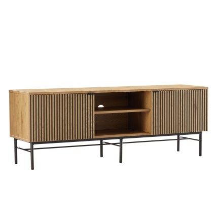 Meuble TV SCOTT 2 portes 2 niches
