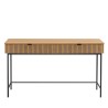 SCOTT Desk with 2 Drawers - Black/Natural Wood Finish