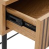 Bureau SCOTT 2 tiroirs noir et naturel