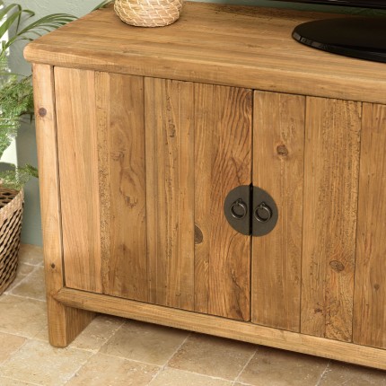 Meuble TV SANDY en bois pin recyclé 155cm