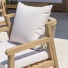 Lot de 2 fauteuils CELESTIN acacia/cordage synth. beige