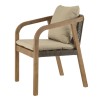 Lot de 2 fauteuils CELESTIN en acacia et cordage synthétique