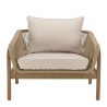 Celestin 5-Seater Garden Furniture Set in Acacia/Beige Rope