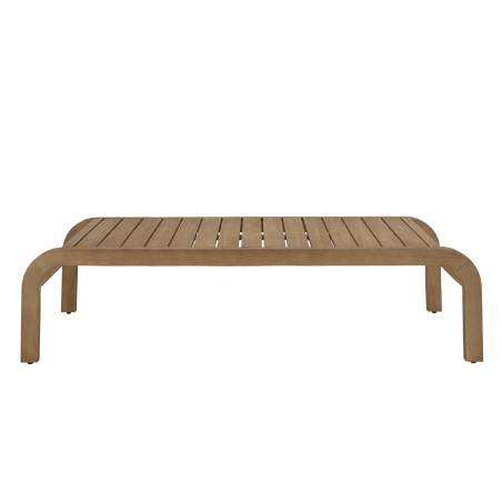 Salon de jardin CELESTIN en acacia/cordage synthétique beige