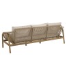 Salon de jardin CELESTIN en acacia/cordage synthétique beige