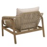 Celestin 5-Seater Garden Furniture Set in Acacia/Beige Rope