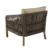 Salon de jardin CELESTIN 4 places en acacia et cordage