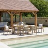 Celestin 6-Seater Garden Furniture Set in Acacia/Beige Rope