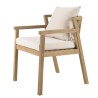 Celestin 6-Seater Garden Furniture Set in Acacia/Beige Rope