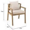 Celestin 6-Seater Garden Furniture Set in Acacia/Beige Rope