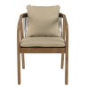 Salon de jardin CELESTIN en acacia et cordage vert sapin