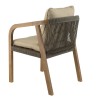 Salon de jardin CELESTIN en acacia et cordage vert sapin