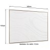 HOMER Wall Decoration 103x143cm White with Dots - Natural Frame