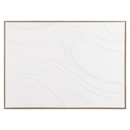 HOMER Wall Decoration 103x143cm White with Dots - Natural Frame