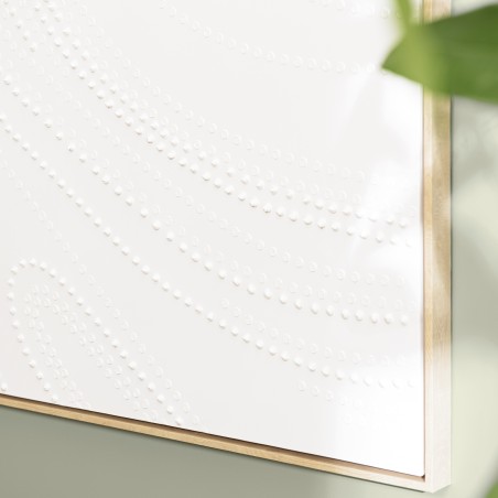 HOMER Wall Decoration 103x143cm White with Dots - Natural Frame